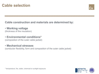 Principles of Cable Selection | PDF