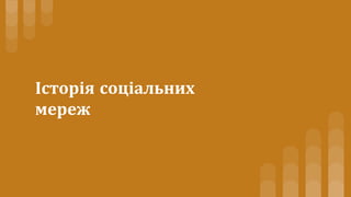 Історія соціальних
мереж
 