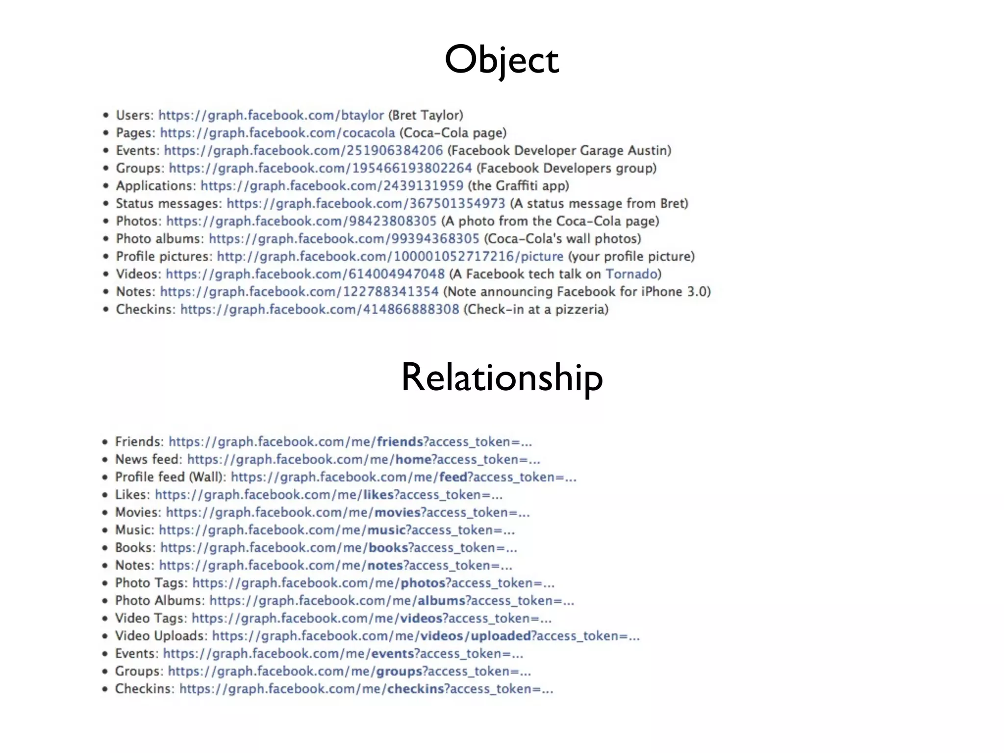 Object




Relationship
 