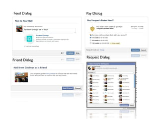 Feed Dialog     Pay Dialog




                Request Dialog
Friend Dialog
 