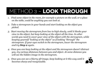 How To View Stereograms | PDF