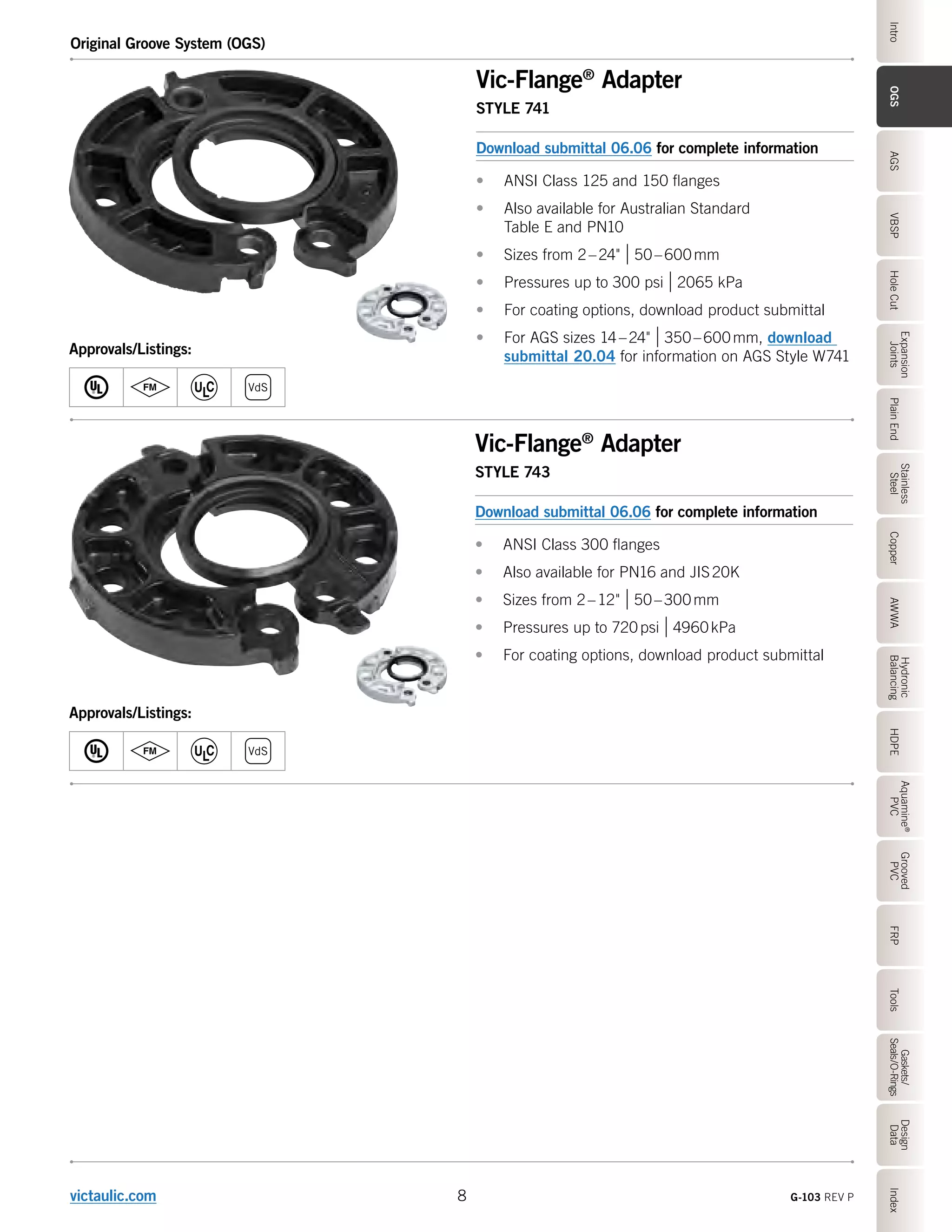 Victaulic G103 Product Catalog PDF