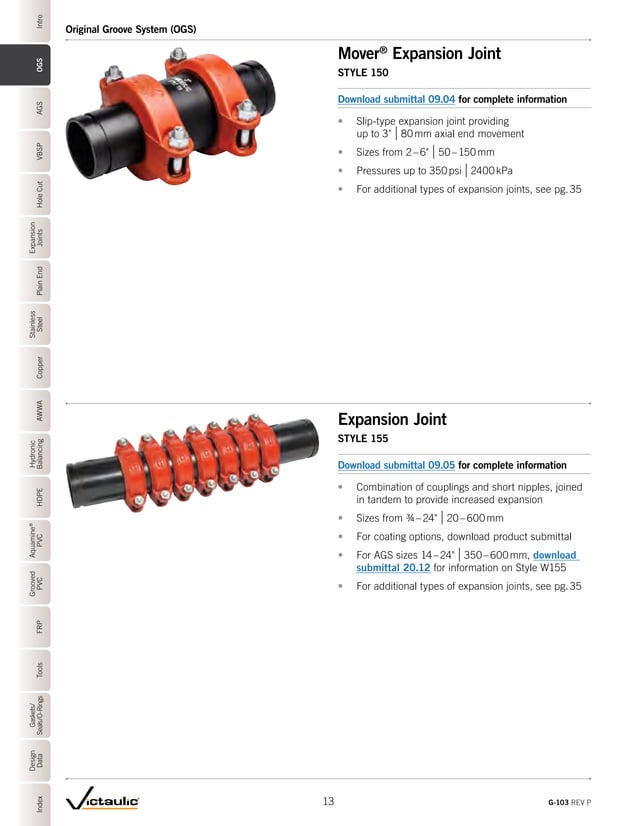 Victaulic G103 Product Catalog