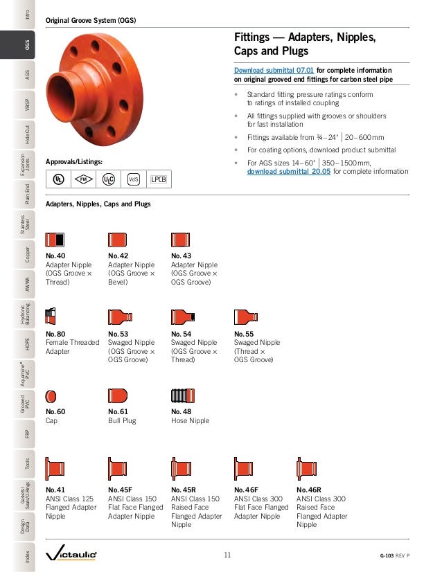 Victaulic G103 Product Catalog