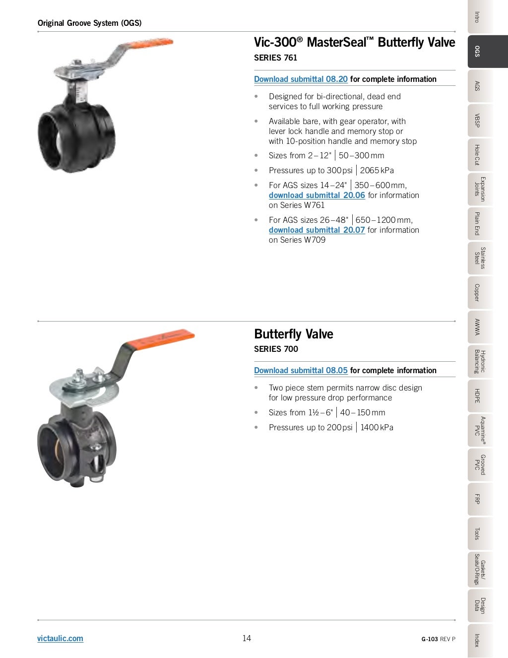 Victaulic G103 Product Catalog