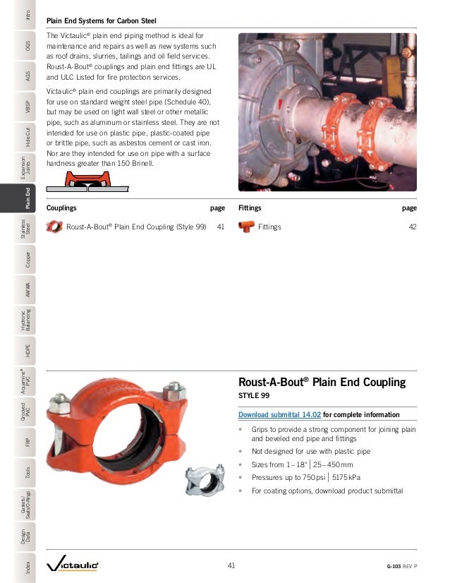 Victaulic g product catalog