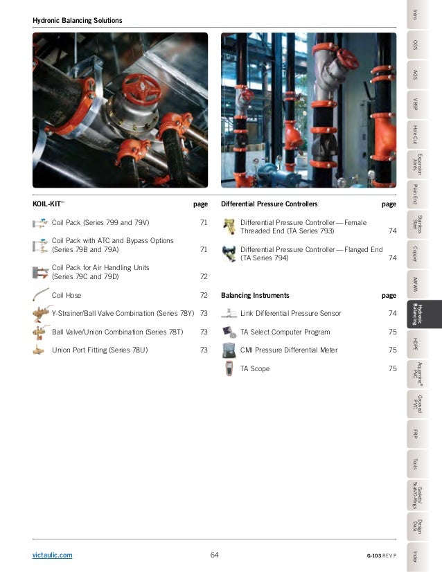 Victaulic G103 Product Catalog