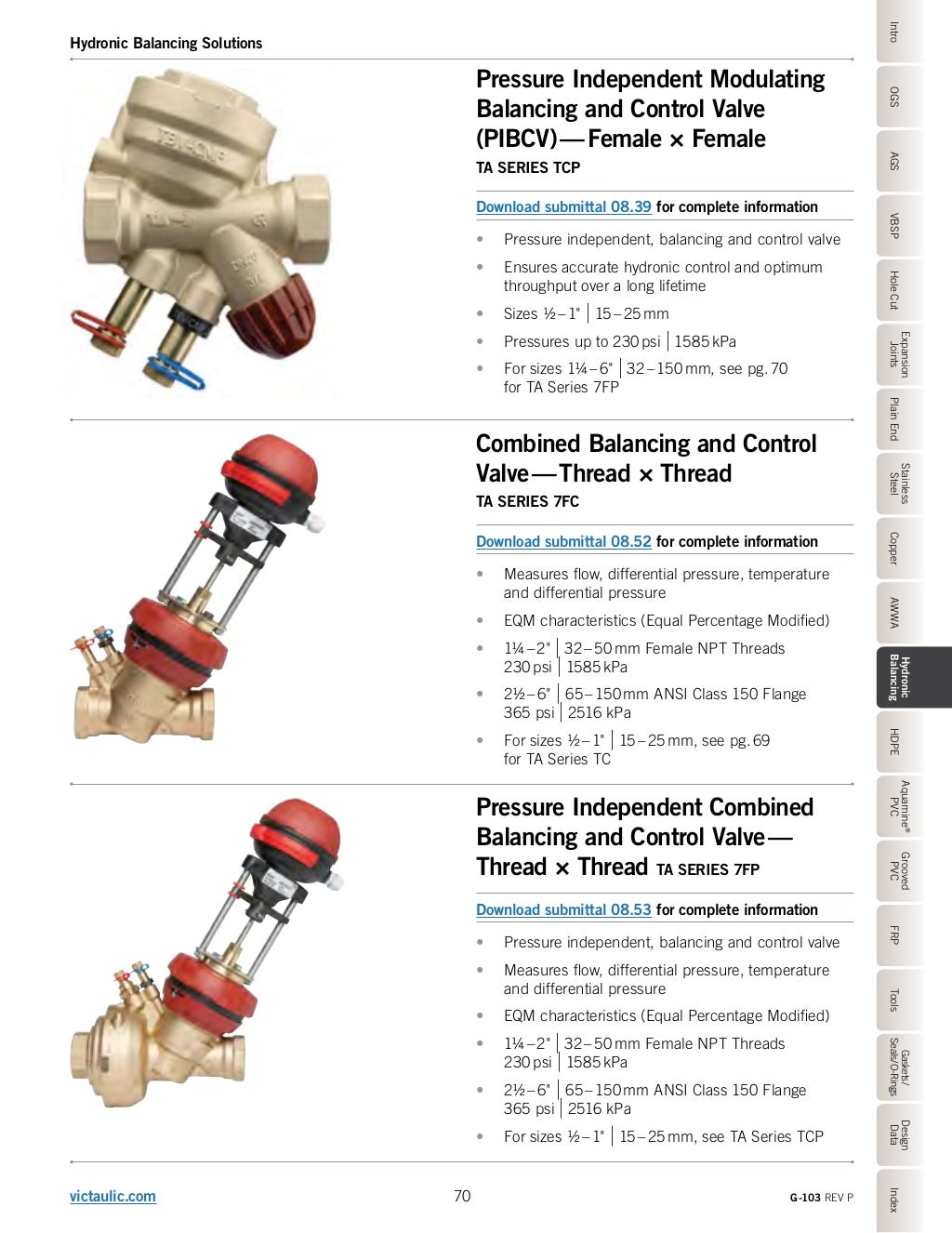 Victaulic G103 Product Catalog