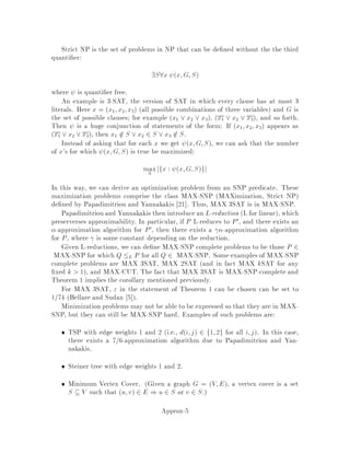 1 , 1
n

nlognC
C e,lognCC = C
nC = 1
n;
where we have used the fact that 1,1
nn e,1 for all n 0. The resulting circulation
is therefore optimal by Theorem 5. 
The overallrunning timeof the Goldberg-Tarjan algorithmis thereforeOn2m2 lognC
since the minimum mean cost cycle can be obtained in Onm time.
9 A Faster Cycle-Canceling Algorithm
We can improve upon the algorithm presented in the previous sections by using a
more exible selection of cycles for canceling and explicitly maintaining potentials
to help identify cycles for canceling. The idea is to use the potentials we get from
the minimum mean cost cycle to compute the edge costs cpv;w and then push ow
along all cycles with only negative cost edges. The algorithm Cancel and Tighten is
described below.
Cancel and Tighten:
1. Cancel: As long as there exists a cycle , in Gf with cpv;w 0;8v;w 2 ,
push as much ow as possible along ,.
2. Tighten: Compute a minimum mean cost cycle in Gf and update p.
We now show that the Cancel step results in canceling at most m cycles each iteration
and the ow it gives is 1 ,1=n f optimal.
Theorem 10 Let f be a circulation and let f0 be the circulation obtained by perform-
ing the Cancel step. Then we cancel at most m cycles to get f0 and
f0  1 , 1
n f:
Proof: Let p be such that cpv;w  , f for all v;w 2 Ef. Let , be any
cycle in f0 and let l be the length of ,. We know that canceling a cycle removes
at least one arc with negative reduced cost from the residual graph and creates only
arcs with positive reduced cost. Therefore we can cancel at most m cycles. Now Gf0
Flow-15
 