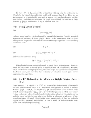Proof: Since v;w 2 E , it is su cient to prove the existence of a directed path
from w to v in V;E . Let S  