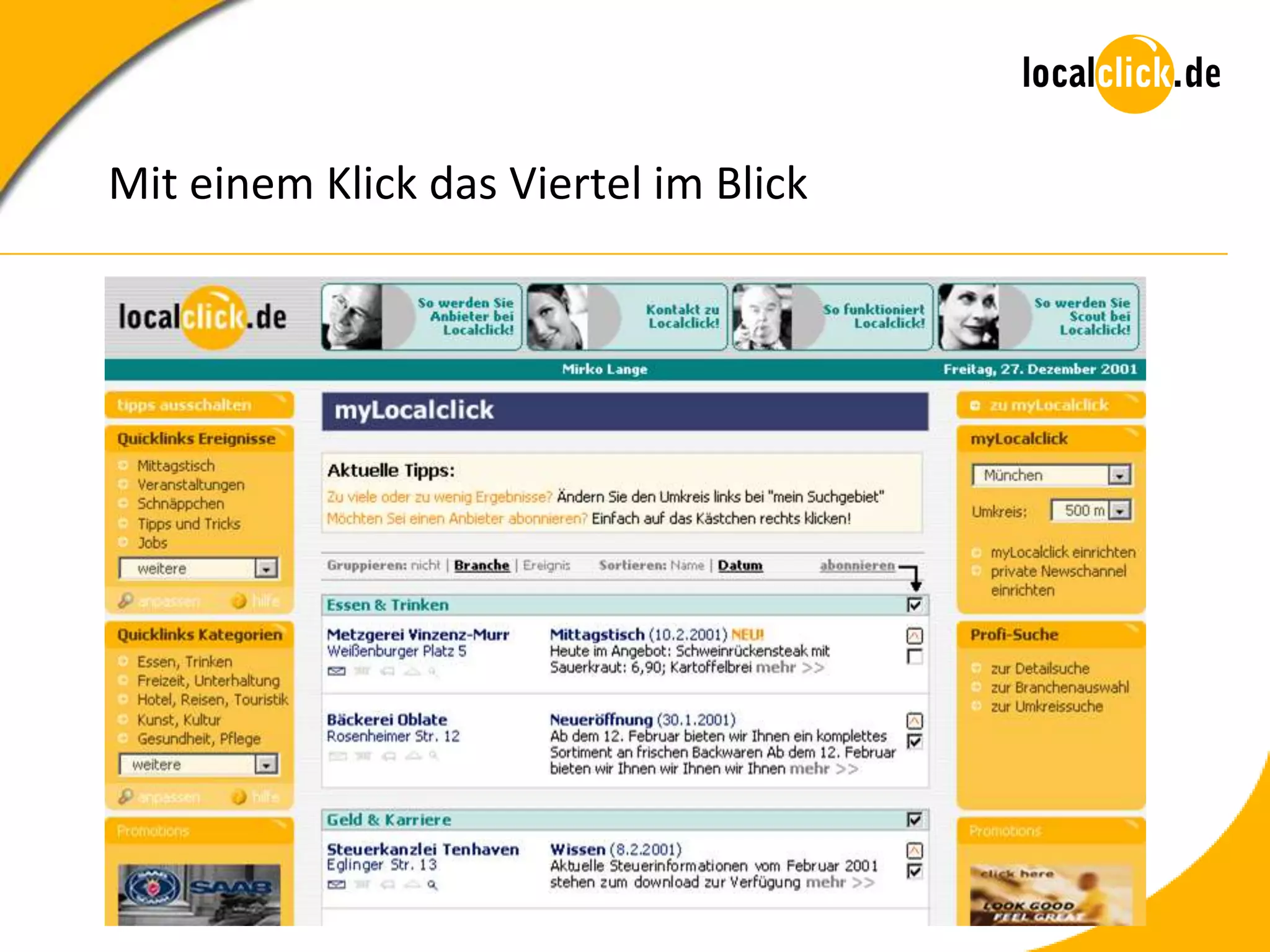 Mit einem Klick das Viertel im Blick
 