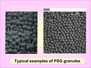 Typical examples of PSG granules
 