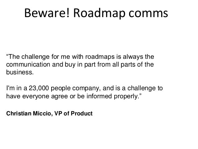 roadmap comms 16
