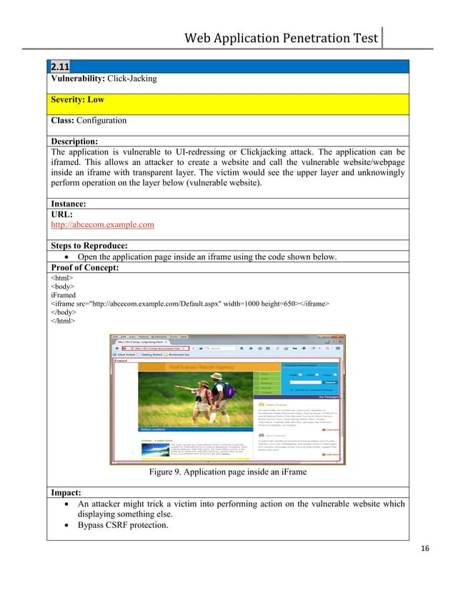 Web PenTest Sample Report | PDF