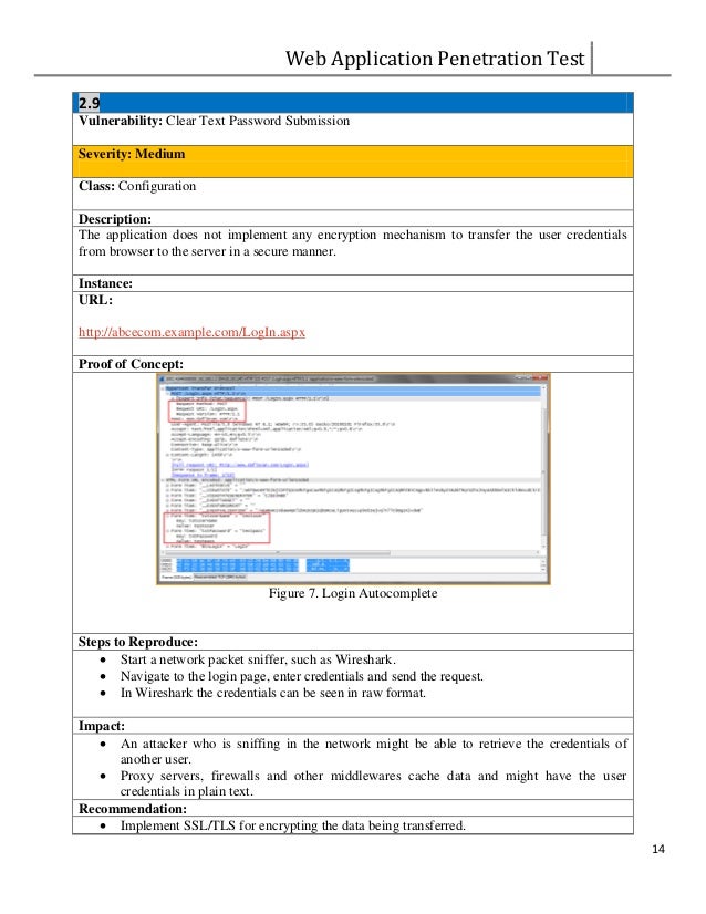 Web PenTest Sample Report