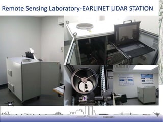 Lidar Station
Remote Sensing Laboratory-EARLINET LIDAR STATION
 