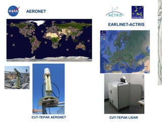 CUT-TEPAK AERONET
AERONET
EARLINET-ACTRIS
CUT-TEPAK LIDAR
 