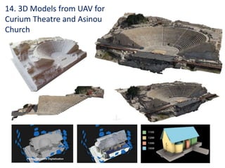 14. 3D Models from UAV for
Curium Theatre and Asinou
Church
 