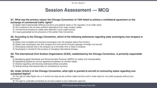 Comprehensive Overview of International Air Law and ICAO Framework | PPTX