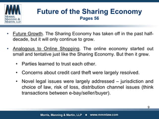 Future of the Sharing Economy
Pages 56
• Future Growth. The Sharing Economy has taken off in the past half-
decade, but it...