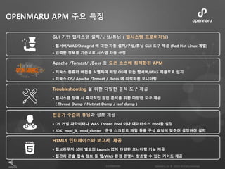 OPENMARU APM 주요 특징
 