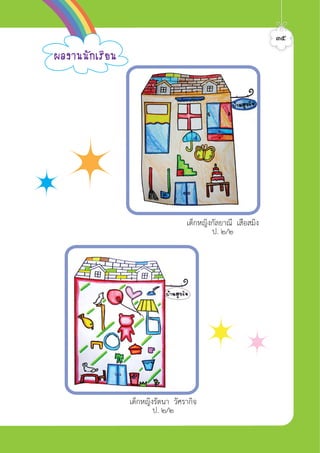 เด็กหญิงกัลยาณี เสือสมิง
ป. ๒/๒
เด็กหญิงรัตนา วัศรากิจ
ป. ๒/๒
¼Å§Ò¹¹Ñ¡àÃÕÂ¹
๓๕ศิลป์หรรษากล้าสร้างสรรค์ป.2
 