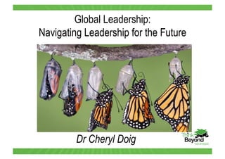 Global Leadership:
Navigating Leadership for the Future

Dr Cheryl Doig

 