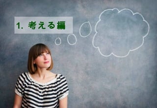1. 考える編




              ©2008 Your Company or name All Rights Reserved. | Proprietary and Confidential
6
 