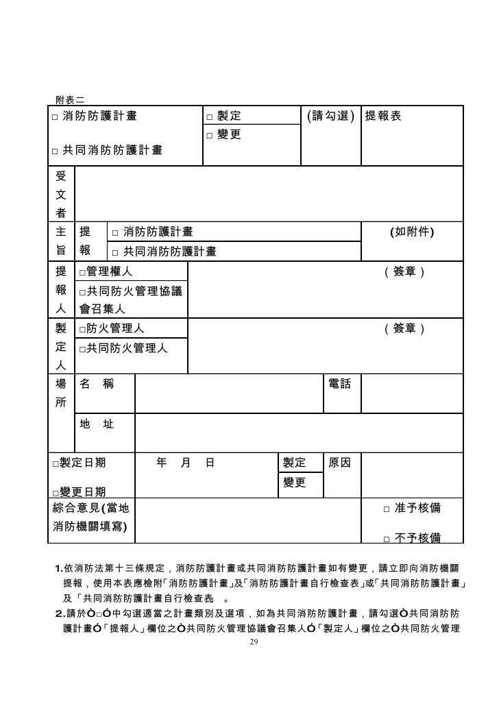 高科技廠房消防防護計畫範例