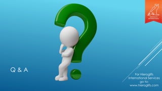 Q & A
For Hieroglifs
International Services
go to:
www.hieroglifs.com
 