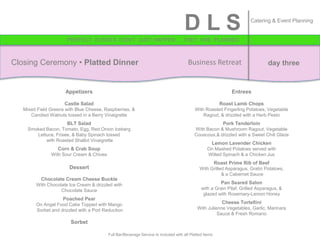 DLS FINAL Catering Menu Project | PPTX