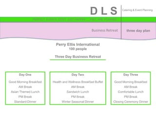 DLS FINAL Catering Menu Project | PPTX