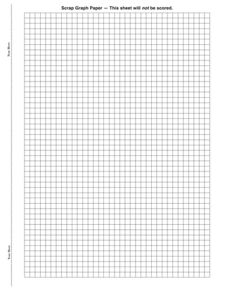 TearHereTearHere Scrap Graph Paper — This sheet will not be scored.
 
