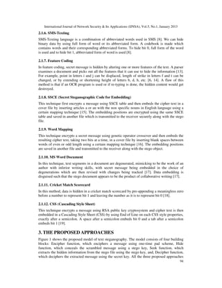 TEXT STEGANOGRAPHIC APPROACHES: A COMPARISON | PDF