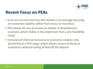 Preliminary Economic Assessments | PDF
