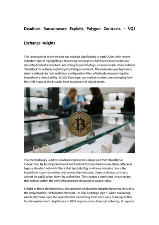 Deadlock Ransomware Exploits Polygon Contracts - VQJ Exchange Insights ...