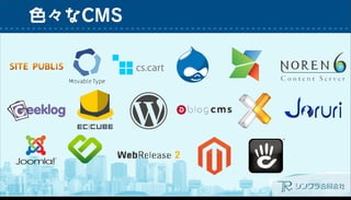 色々なCMS
 