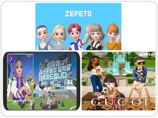 제페토(ZEPETO)’에서 개최된 블랙핑크의 가상 사인
회에는 4,600만 명이 넘는 이용자가 참가
포트나이트의 소셜 공간인 파티 로얄에서 공개된 방탄
소년단의 ‘다이너마이트’ 안무 최초 공개
 