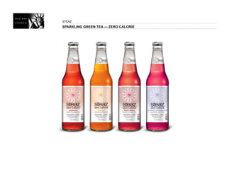STEAZ
SPARKLING GREEN TEA — ZERO CALORIE
 