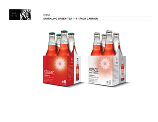 STEAZ
SPARKLING GREEN TEA — 4 – PACK CARRIER
 