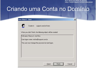 Criando uma Conta no Domínio 