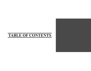 TABLE OF CONTENTS
 