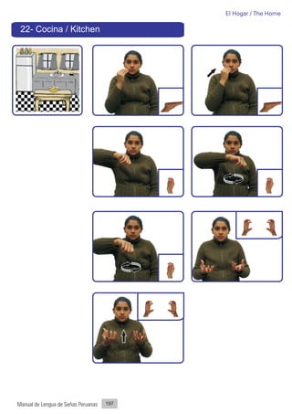 El Hogar / The Home

 22- Cocina / Kitchen




Manual de Lengua de Señas Peruanas   197
 