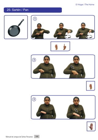 El Hogar / The Home

 25- Sartén / Pan

                                     1




                                     2




                                     2




Manual de Lengua de Señas Peruanas       199
 