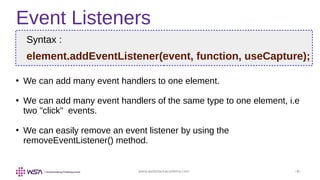 JavaScript - Chapter 11 - Events | PDF