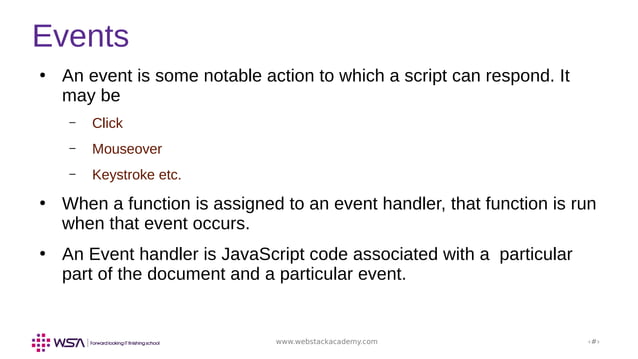 JavaScript - Chapter 11 - Events | PDF | Web Development | Internet