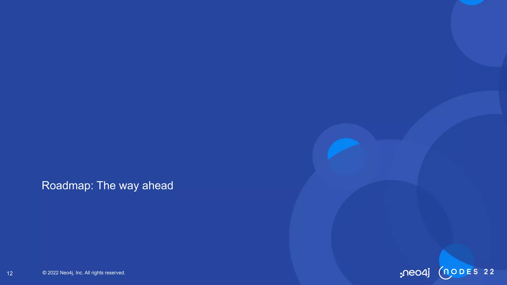 © 2022 Neo4j, Inc. All rights reserved.
12
Roadmap: The way ahead
 
