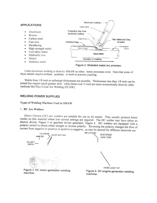 Sheilded metal arc welding (smaw) | PDF