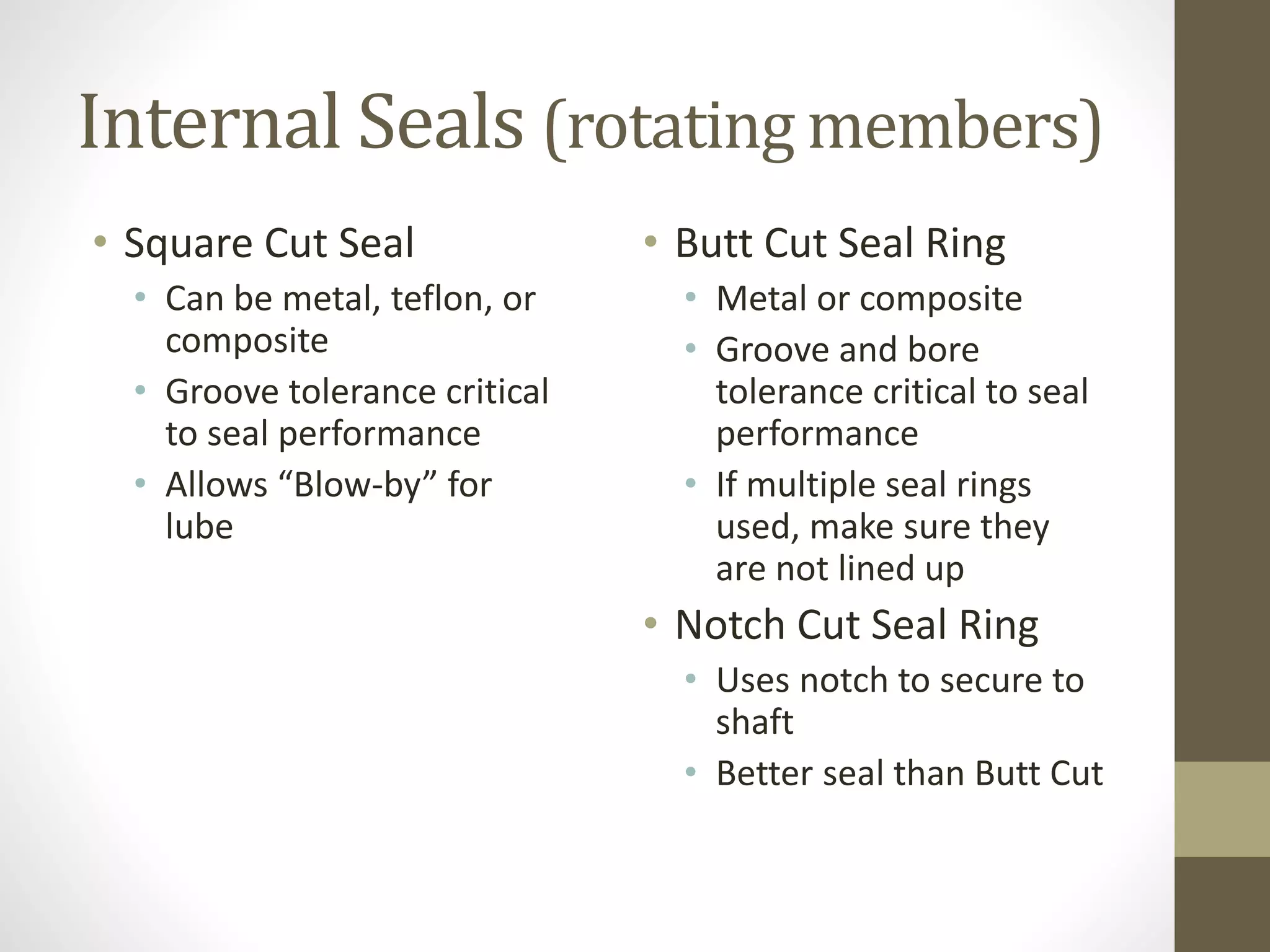 011 Seals, Bearings, and Bushings | PPTX