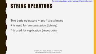 00012.PYTHON - STRING MANIPULATION SLIDES | PDF